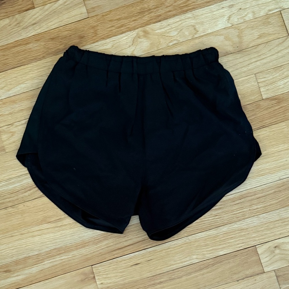 Women Black Athletic Shorts